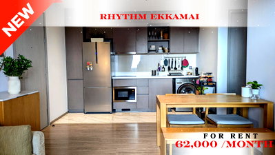 Condos for rent : ❤️‍🔥 Exclusive Unit For Rent 📌 Rhythm Ekkamai Condominium (Line: @rent2022) | Near BTS Ekkamai  ✨ Ready to move in! ✨ 📌 Ref Code: A11120