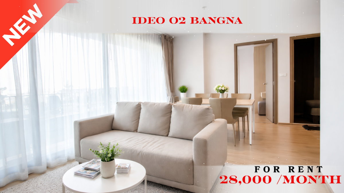 รูป 🍀🍀 Cozy room🍀🍀ให้เช่า📌 ไอดีโอ โอทู บางนา  (Line:@rent2022)BTS บางนา✨พร้อมเข้าอยู่🔖A11113 - รูปที่ 1/12