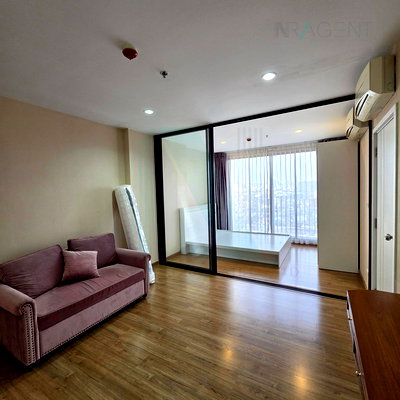 คอนโดให้เช่า : ให้เช่าคอนโด เดอะ ทรี อินเตอร์เชนจ์ อาคาร A ชั้น 12 1 ห้องนอน ขนาด 36 ตรม ใกล้ โรงพยาบาลบางโพ