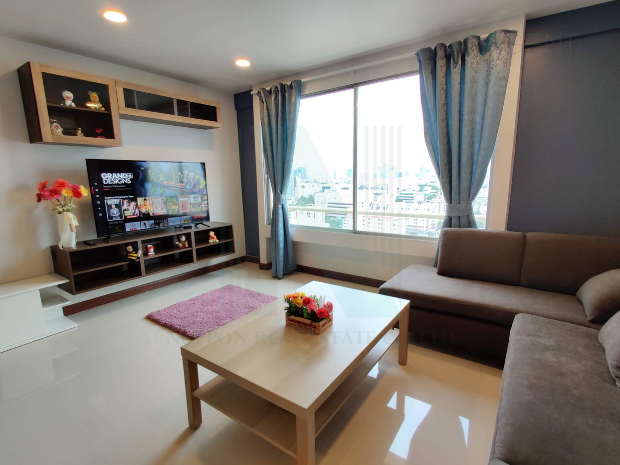 รูป 🎉 ให้เช่าคอนโด รัชดา ออร์คิด อาคาร B ชั้น 17 2 ห้องนอน ขนาด 70.00 ตรม ใกล้ โรงเรียนอนุบาลนานาชาติเพรพ - รูปที่ 4/8