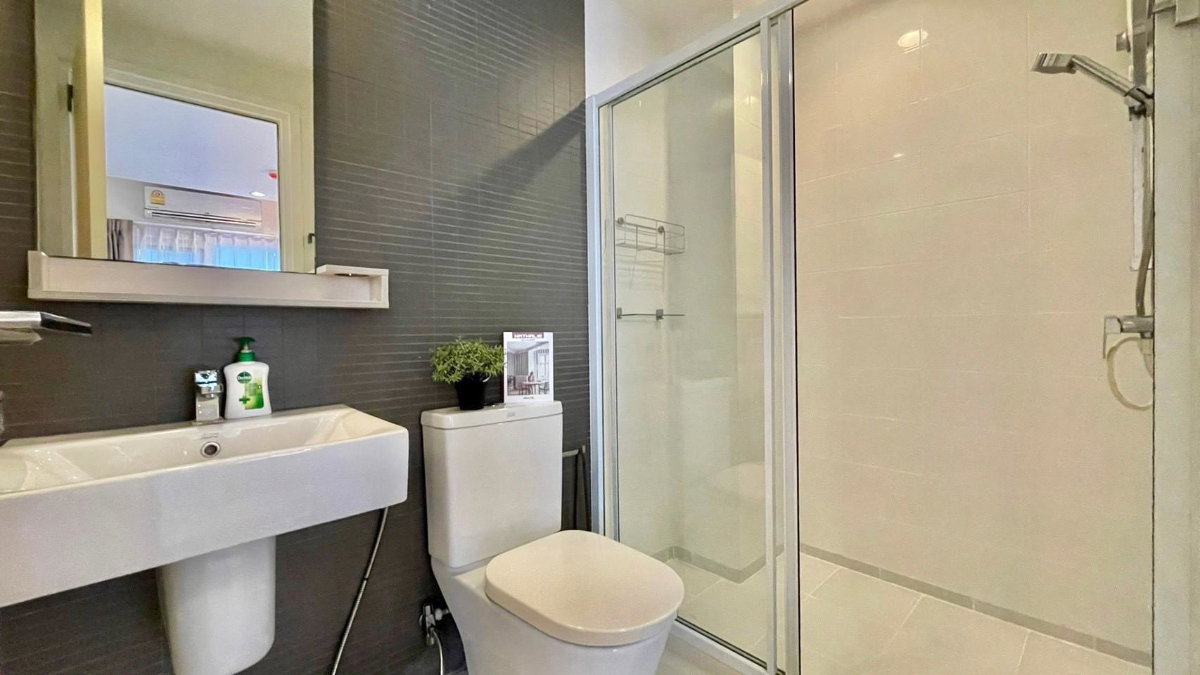 รูป ให้เช่าคอนโดเดอะ คีย์ อุดมสุข ชั้น2 วิวสระน้ำ 30 ตารางเมตร - รูปที่ 8/8