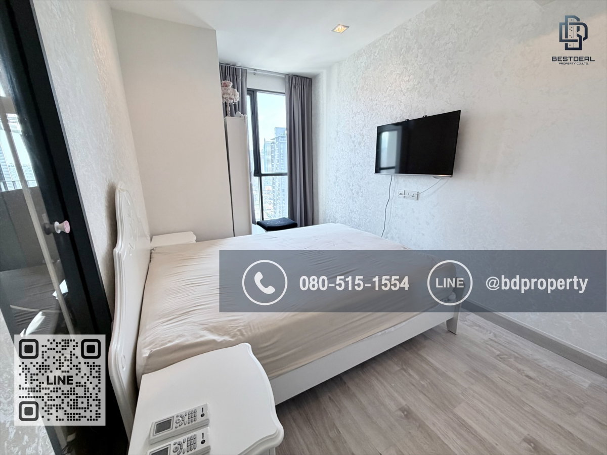 รูป Bestdeal ให้เช่า 1 ห้องนอน 31ตรม.ราคา 15,500/เดือนเท่านั้น เฟอร์นิเจอร์และเครื่องใช้ไฟฟ้าครบ“IDEO MOBI RAMA 9” ใกล้MRT และ เซ็นทรัลพระราม 9 - รูปที่ 6/13