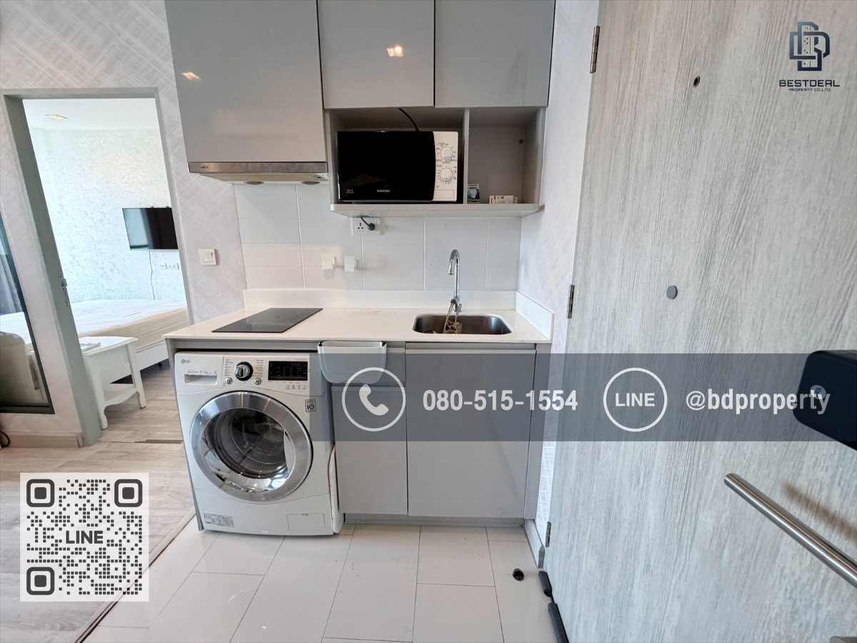 รูป Bestdeal ให้เช่า 1 ห้องนอน 31ตรม.ราคา 15,500/เดือนเท่านั้น เฟอร์นิเจอร์และเครื่องใช้ไฟฟ้าครบ“IDEO MOBI RAMA 9” ใกล้MRT และ เซ็นทรัลพระราม 9 - รูปที่ 11/13