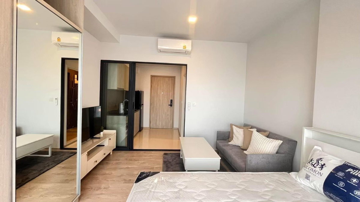รูป เดอะทรี พัฒนาการ-เอกมัย 1B1B ชั้น 25 ขนาด 26 ตร.ม. เช่า 14,000 บาท/เดือน Ready to move in - รูปที่ 1/7