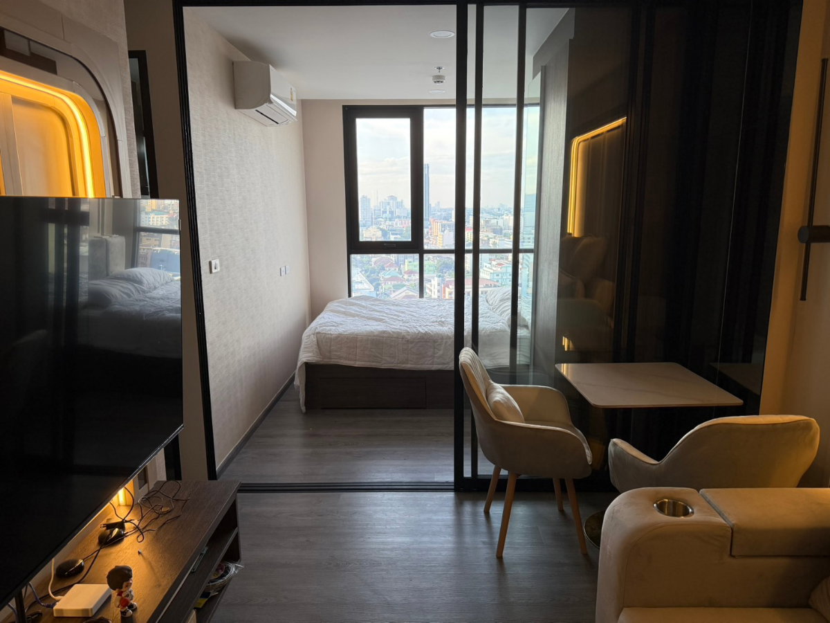picture ✨ The Origin Ladprao Bangkapi Beautiful, premium-spec room | Fully furnished with a luxurious marble table, near MRT Bang Kapi ✨ - 2/8