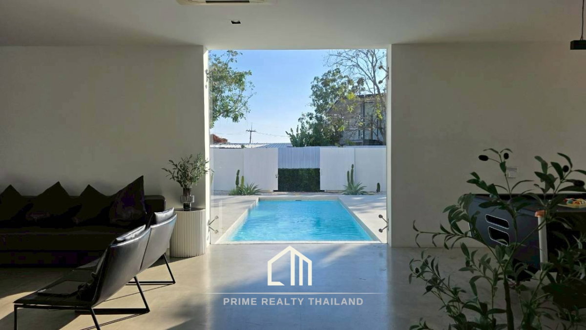 รูป บ้านพักตากอากาศ สไตล์มินิมอล หลังนี้อยู่หัวหิน 88 - รูปที่ 6/39