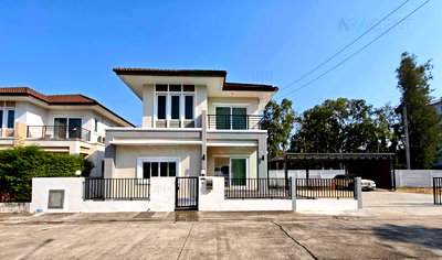 บ้านเดี่ยว ถนนร่มเกล้า : ขายบ้านเดี่ยว โครงการ บ้านราชพฤกษ์ รามคำแหง-สุวินทวงศ์ 2 ชั้น 3 ห้องนอน 3 ห้องน้ำ