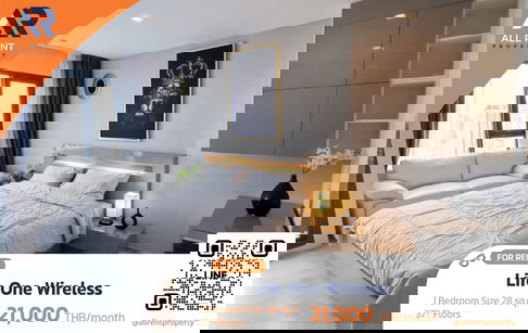 Wake up in the morning and enjoy the city view – feel great every day ✨ Life One Wireless | 1 Bedroom | 37th Floor | 28 sq.m.