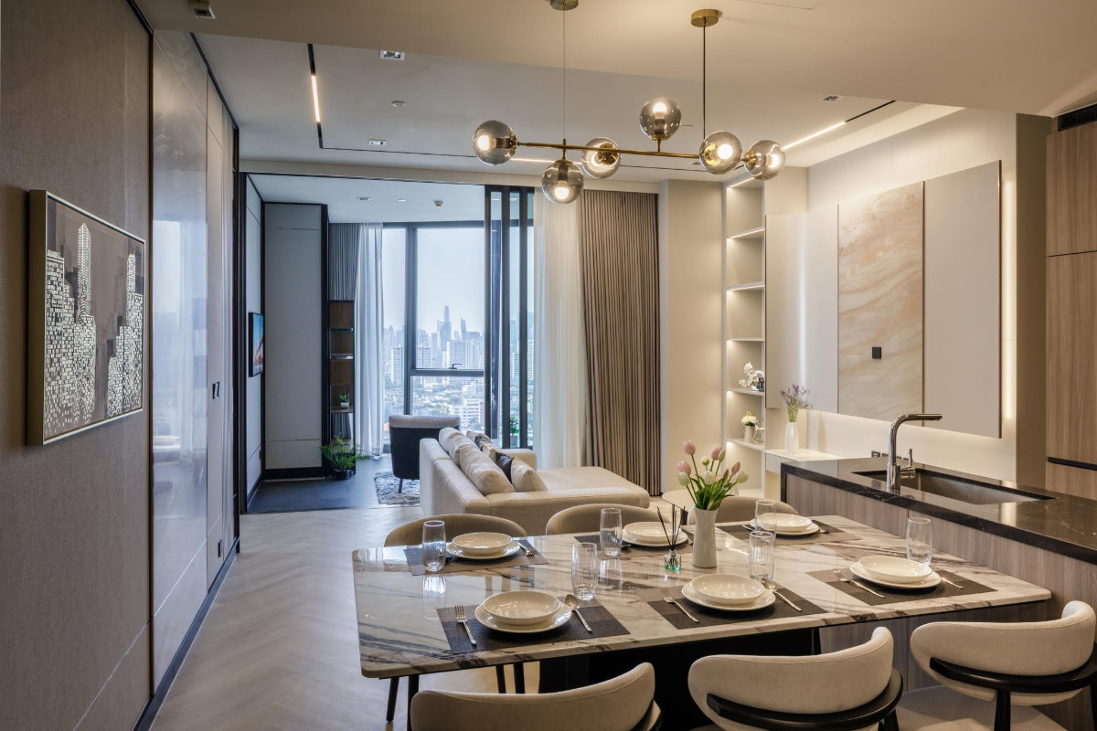 รูป code : H162 ว่างแล้ว!! คอนโดให้เช่า เอสทีค ทองหล่อ (AESTIQ Thonglor) | ห้องมุม วิวเมือง Private Lift หรูหราระดับ Luxury - รูปที่ 2/18