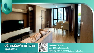 ขายคอนโด : ขายคอนโด The Cube Urban Sathon - Chan ห้องใหญ่ วิวสระว่ายน้ำ เฟอร์นิเจอร์และเครื่องใช้ไฟฟ้าครบ ใกล้ Icon Siam-SW003594