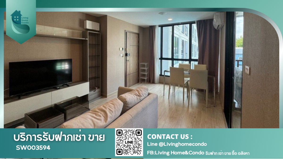 รูป ขายคอนโด The Cube Urban Sathon - Chan ห้องใหญ่ วิวสระว่ายน้ำ เฟอร์นิเจอร์และเครื่องใช้ไฟฟ้าครบ ใกล้ Icon Siam-SW003594 - รูปที่ 1/10