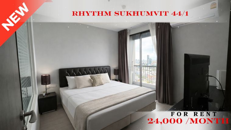 🍀🍀 BEST DEAL🔥 ให้เช่า📌 ริทึ่ม สุขุมวิท 44/1 (Line:@rent2022)BTS พระโขนง✨พร้อมเข้าอยู่🔖A11137
