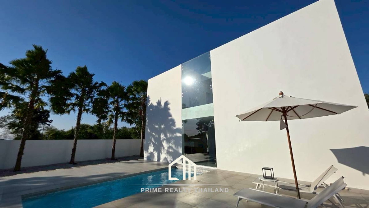 รูป บ้านพักตากอากาศ สไตล์มินิมอล หลังนี้อยู่หัวหิน 88 - รูปที่ 5/39