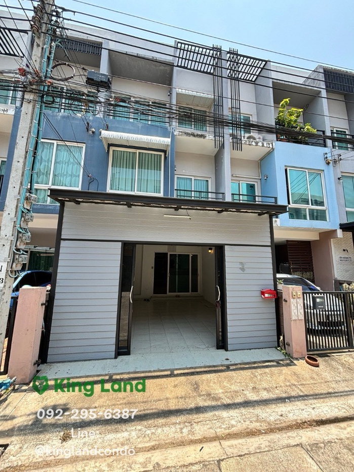 รูป ให้เช่าทาวน์โฮม3ชั้น ​กรีนิช รามอินทรา MODERN STYLE ติดถนนใหญ่ รามอินทรา กม.12 #ติดแม็คโครรามอินทรา  มี 4 ห้องนอน  3 ห้องน้ำ แอร์​3ตัว​  - รูปที่ 19/19