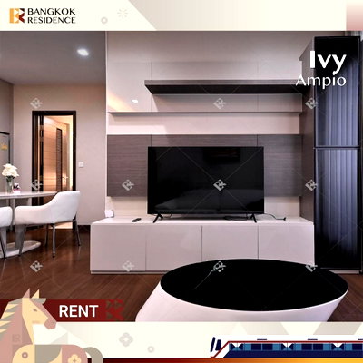 Condos for rent :  Condo for rent at Ivy Ampio 🌃 Near MRT Cultural Center, 2 bedrooms, 80 sqm, beautiful room, Great price 🔥 