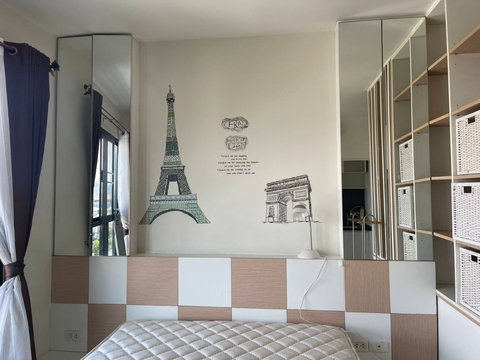 🥝🥝🥝 ( ห้องว่าง ) ให้เช่า คอนโด บี ยู โชคชัย 4 ชั้น 7 ขนาด 32 ตร.ม. ห้องมุม ตกแต่งครบ พร้อมเครื่องซักผ้า