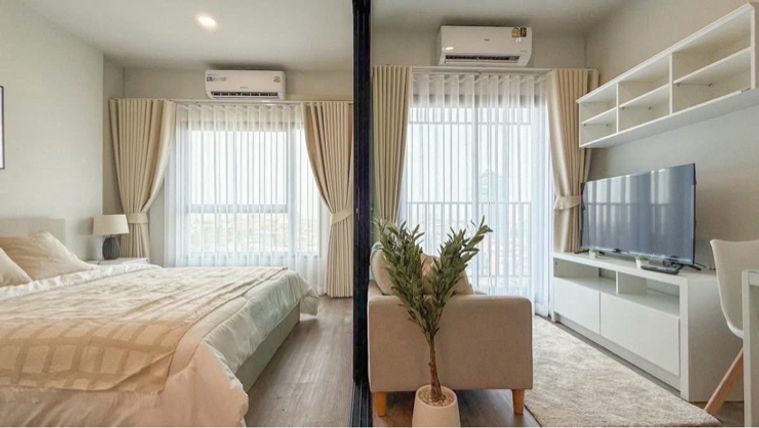 #Ready for short-term rent (1- 4 months) Condo: Rich Point @ BTS Wutthakat (High Rise Condo next to Wutthakat BTS station 0 metres)