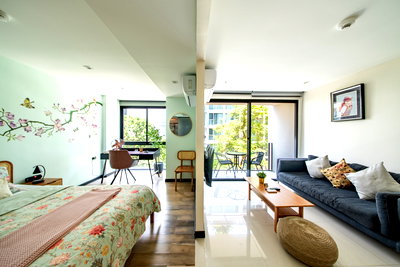 ขายคอนโด : คอนโดเอกมัย 1 ห้องนอน ห้องใหญ่ SOCIO 61 วิวสวน เงียบสงบ ลงทุนด่วน! - U5644492