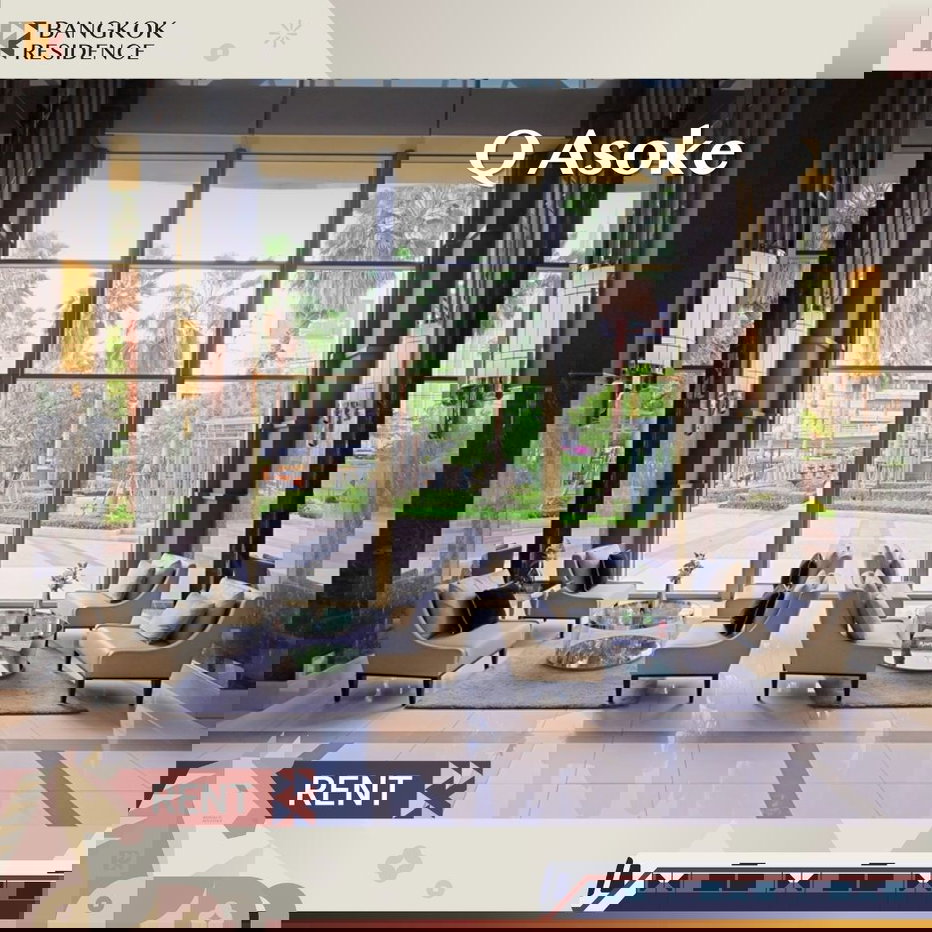 รูป  เช่าคอนโด 🏙️ Q Asoke ใกล้ MRT เพชรบุรี 💛 23k 1นอน 38.69 ตร.ม. ยูนิตว่าง พร้อมเข้าอยู่  - รูปที่ 1/5