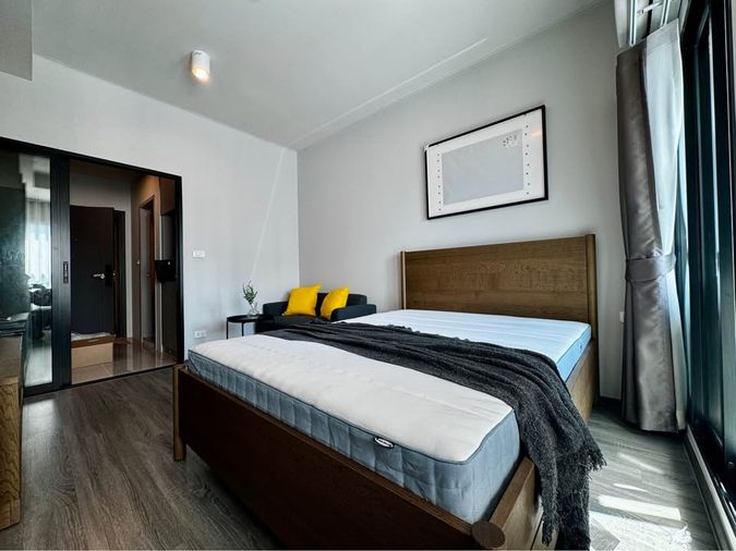 🔥 13,000 THB/month | IDEO Ramkhamhaeng – Lamsali Station, 50 meters from the BTS, beautiful room, ready to move in! 🔥