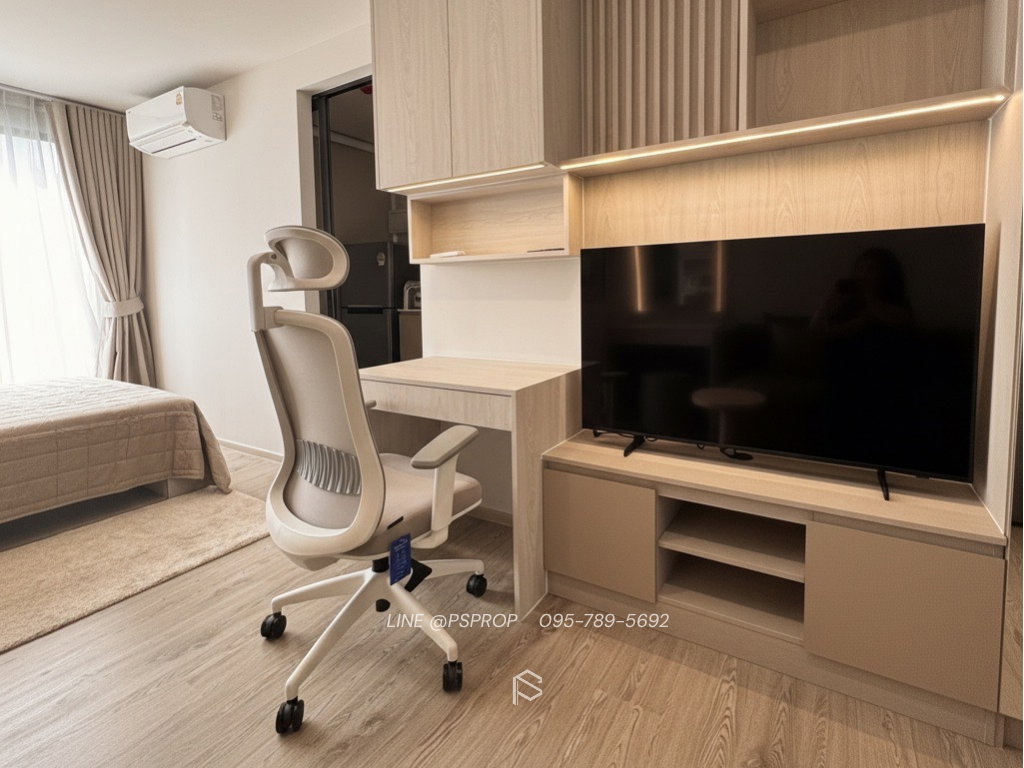 รูป คอนโดเช่าบางแสน ใกล้ ม.บูรพา ห้องสวยพร้อมอยู่ Kave Coco (เคฟโคโค่) ✅ พร้อมเข้าอยู่  #CR0421 - รูปที่ 1/7