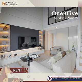 รูปภาพ Condo for Rent 💛 One9Five Asoke-Rama9, near MRT Rama 9, 100K 3BR 110 sqm ✨ Stunning Duplex Unit, Brand New Furniture