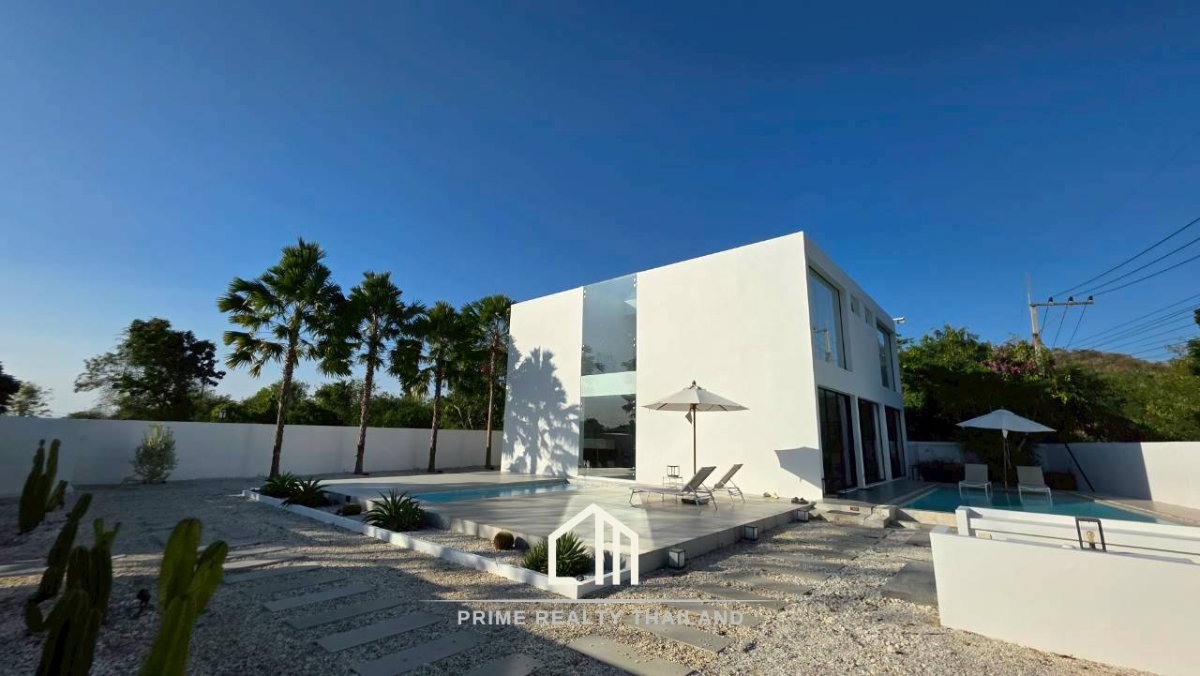 รูป บ้านพักตากอากาศ สไตล์มินิมอล หลังนี้อยู่หัวหิน 88 - รูปที่ 4/39