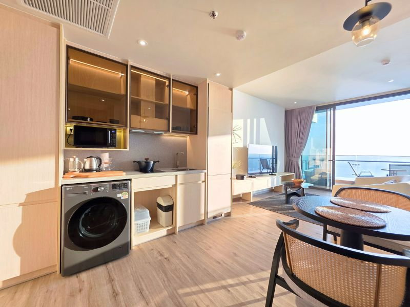 รูป ให้เช่า: อารมณ์ วงศ์อมาตย์ 1ห้องนอน 1ห้องน้ำ+อ่างที่ระเบียง ชั้น 44 วิวทะเล เฟอร์นิเจอร์ครบ - รูปที่ 8/68