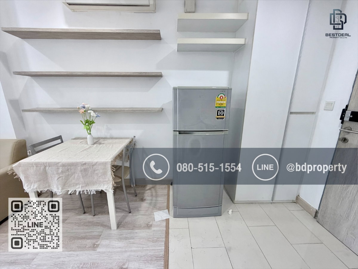 รูป Bestdeal ให้เช่า 1 ห้องนอน 31ตรม.ราคา 15,000/เดือนเท่านั้น เฟอร์นิเจอร์และเครื่องใช้ไฟฟ้าครบ“IDEO MOBI RAMA 9” ใกล้MRT และเซ็นทรัลพระราม 9 เพียง 80 ม. - รูปที่ 10/14