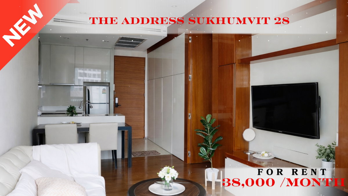 รูป 🍀🍀 Fully furnished💝 ให้เช่า📌 ดิ แอดเดรส สุขุมวิท 28(Line:@rent2022)BTS พร้อมพงษ์✨พร้อมเข้าอยู่🔖A09069 - รูปที่ 1/13