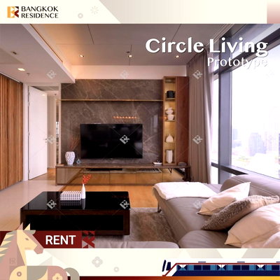 Condos for rent :  Condo for Rent 💎Circle Living Prototype  near MRT Phetchaburi,  2BR 84sqm, Stunning unit  🌃 
