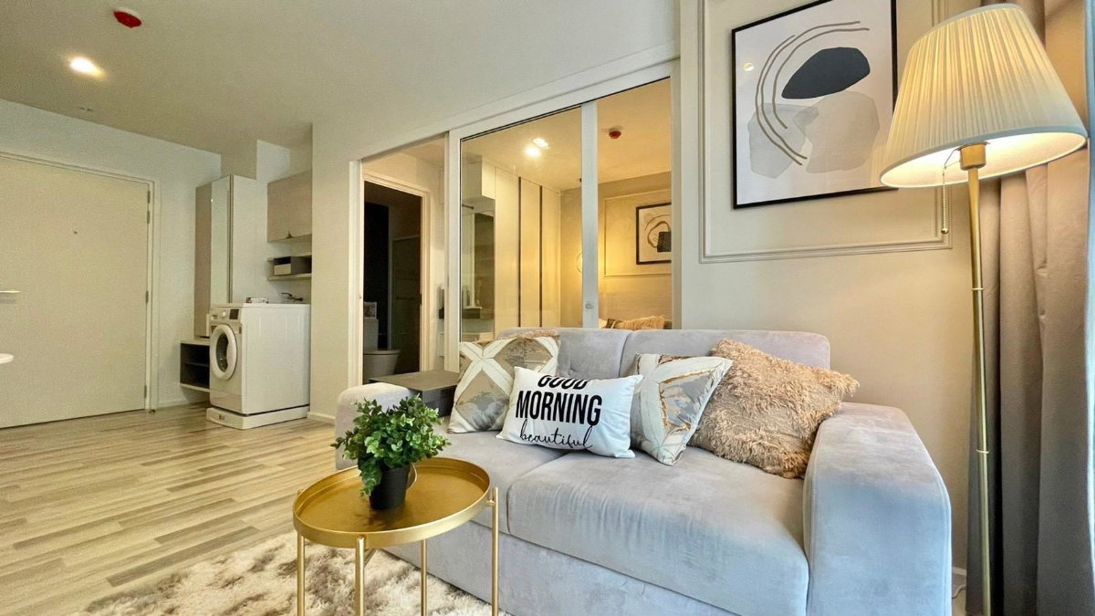 รูป ให้เช่าคอนโดเดอะ คีย์ อุดมสุข ชั้น2 วิวสระน้ำ 30 ตารางเมตร - รูปที่ 2/8