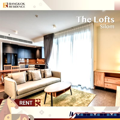เช่าคอนโด ไอคอนสยาม :  Condo for Rent 🌆 The Lofts Silom, near BTS Saint Louis 💎76k 2BR 80 sqm, Beautiful Unit with Great Price 