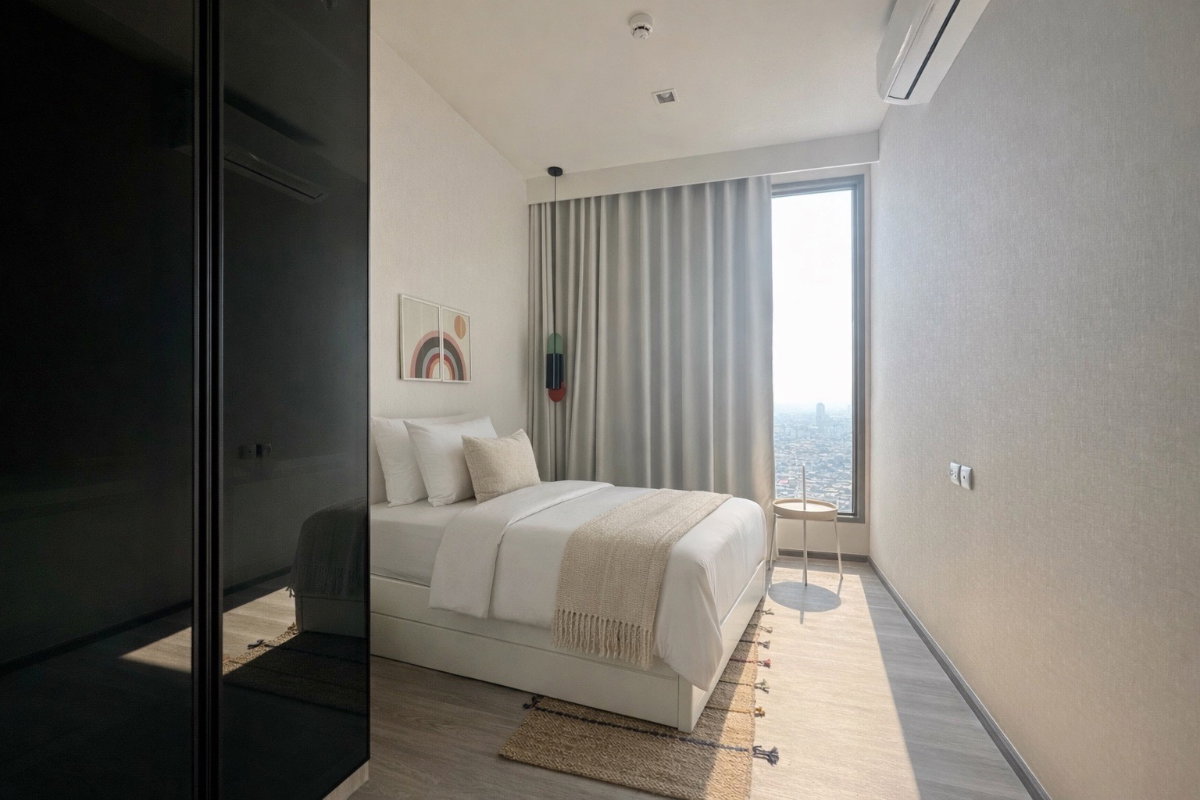 รูป ✅ ✅ ให้เช่า - RHYTHM Charoenkrung Pavillion , Luxury 2 ห้องนอน พร้อมเข้าอยู่ ติดต่อไลน์ @bktasset โทร 095-325-8928 - รูปที่ 4/5