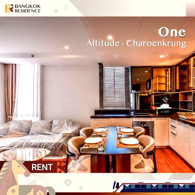เช่าคอนโด ไอคอนสยาม :  Brand New Stylish Condo ✨ One Altitude - Charoenkrung ห้องสวย ดีไซน์ทันสมัย 💎 