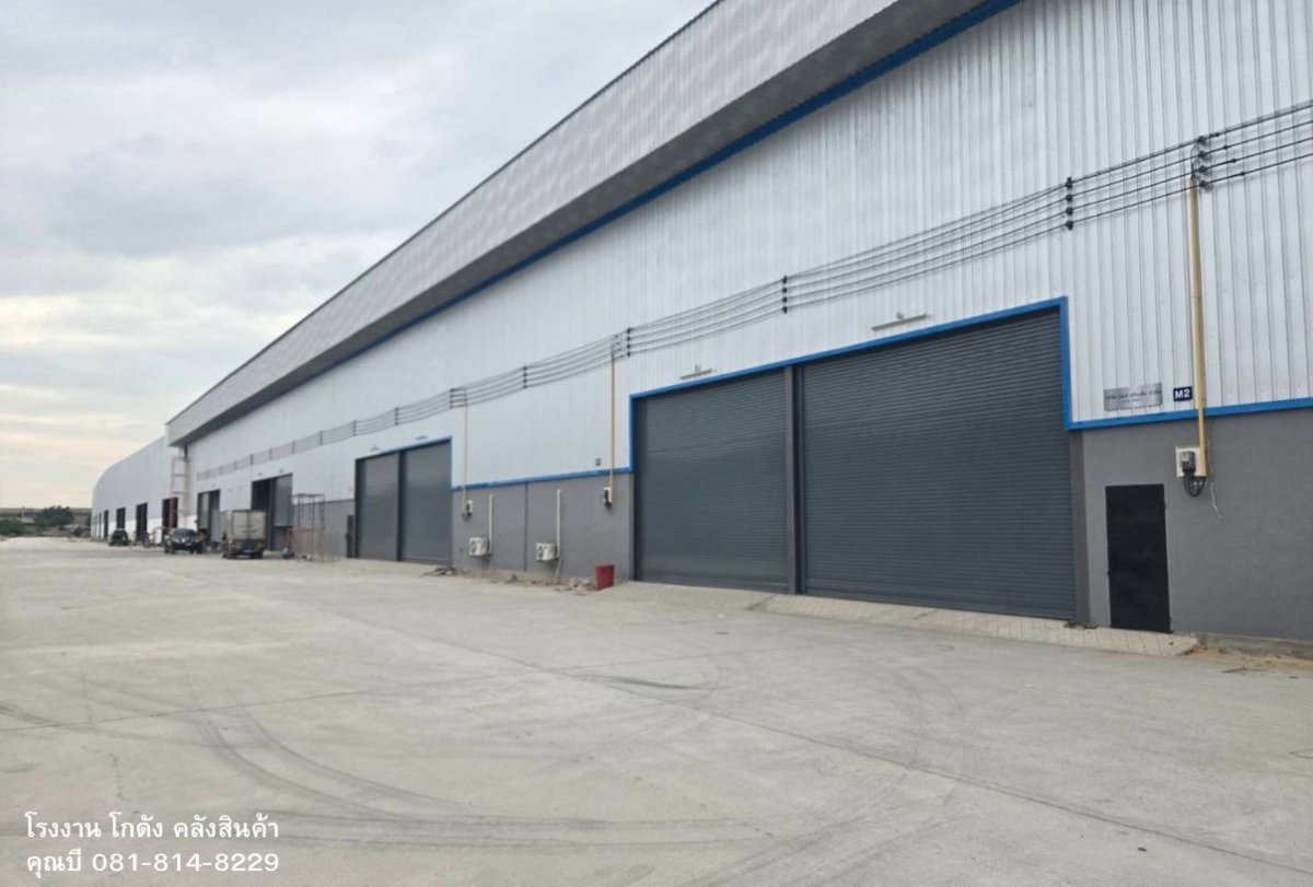 รูป ให้เช่า โรงงาน โกดังใหญ่ คลังสินค้า ขนาดเริ่มต้น 100 ตร.ม. ถึง 8,000 ตร.ม. แถวแคราย คลองมะเดื่อ นาดี บางน้ำจืด จ.สมุทรสาคร   - รูปที่ 1/14