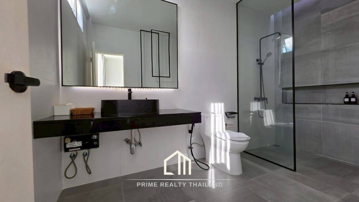 รูป บ้านพักตากอากาศ สไตล์มินิมอล หลังนี้อยู่หัวหิน 88 - รูปที่ 12/39