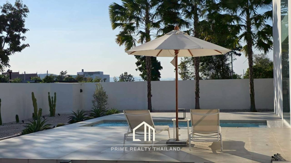 รูป บ้านพักตากอากาศ สไตล์มินิมอล หลังนี้อยู่หัวหิน 88 - รูปที่ 10/39