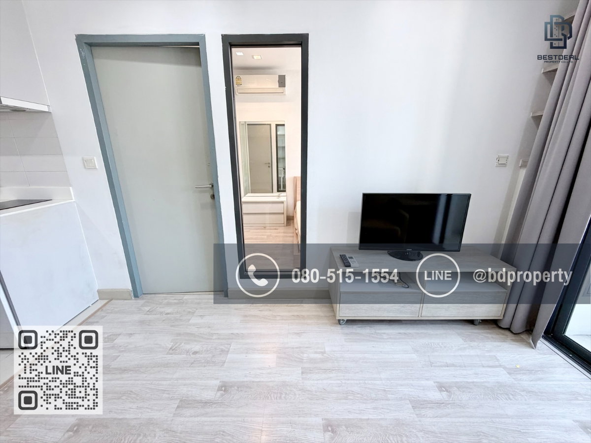 รูป Bestdeal ให้เช่า 1 ห้องนอน 31ตรม.ราคา 15,000/เดือนเท่านั้น เฟอร์นิเจอร์และเครื่องใช้ไฟฟ้าครบ“IDEO MOBI RAMA 9” ใกล้MRT และเซ็นทรัลพระราม 9 เพียง 80 ม. - รูปที่ 3/14