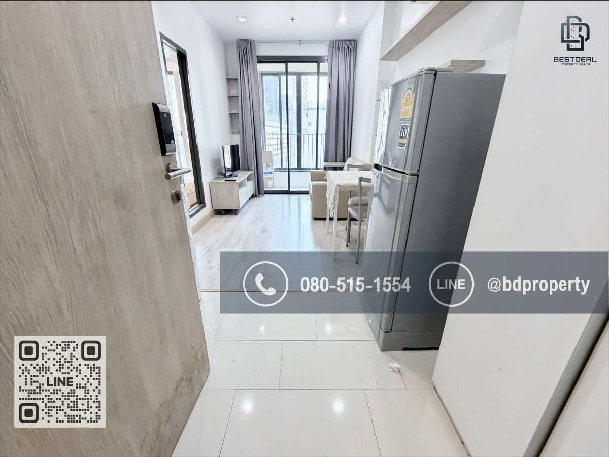 รูป Bestdeal ให้เช่า 1 ห้องนอน 31ตรม.ราคา 15,000/เดือนเท่านั้น เฟอร์นิเจอร์และเครื่องใช้ไฟฟ้าครบ“IDEO MOBI RAMA 9” ใกล้MRT และเซ็นทรัลพระราม 9 เพียง 80 ม. - รูปที่ 12/14