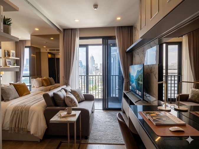 🔥 ด่วน! ห้องนี้ตอบโจทย์ทุกอย่างชองความต้องการ Ashton Asoke วิวเมืองชั้นสูง ติด MRT 0 เมตร 🔥