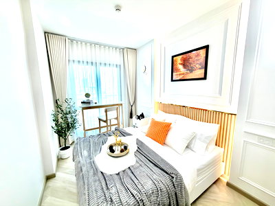 Condos for sale : ST510/Urgent sale The Rich Sathorn-Taksin Newly renovated room 0 meters from BTS Wongwian Yai.