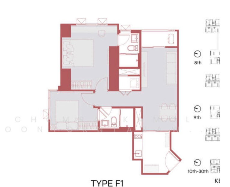 picture 🛋️💗 2-bedroom condo at Aspire Sukhumvit-Rama 4 💗🛋️ Code: @471ovhib 📲 - 14/19