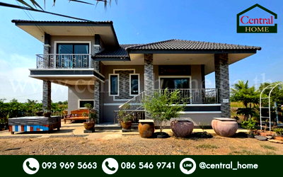 บ้านเดี่ยว วิทยาลัยเทคนิคธัญบุรี : บ้านสวน 250 ตารางวา ถนนรังสิต-นครนายก คลอง 14 องครักษ์