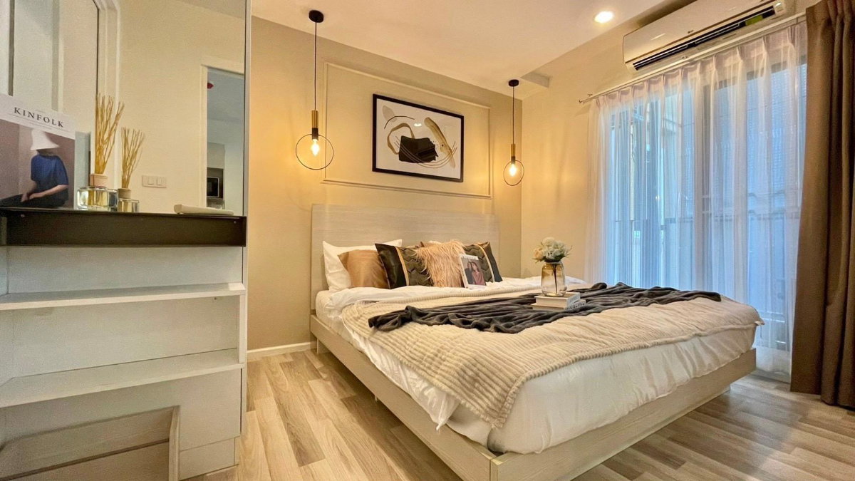 รูป ให้เช่าคอนโดเดอะ คีย์ อุดมสุข ชั้น2 วิวสระน้ำ 30 ตารางเมตร - รูปที่ 6/8