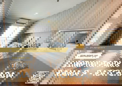 For Rent ✨ Lumpini Park Rama 9 - Ratchada ✨ Fully furnished with appliances, near MRT Rama 9.