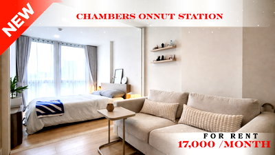 Condos for rent : 🍀🍀 Good Location Unit For Rent 📌 Chambers On Nut Station Condominium (Line: @rent2022) | Near BTS On Nut  ✨ Ready to move in! ✨ 📌 Ref Code: A10807