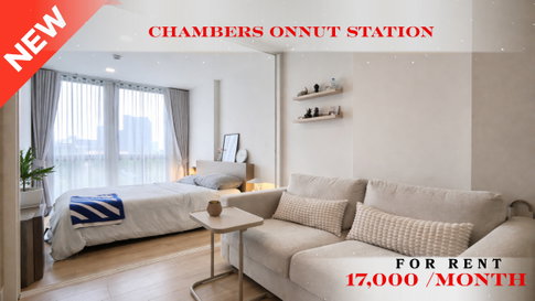🍀🍀 Good Location Unit For Rent 📌 Chambers On Nut Station Condominium (Line: @rent2022) | Near BTS On Nut  ✨ Ready to move in! ✨ 📌 Ref Code: A10807