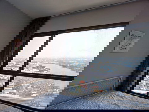 🔥 Stunning high floor view (25th floor)! Excellent value for money! ‼️ For rent: The Politan Rive condo, great atmosphere, near the river,