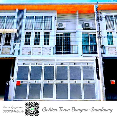 Townhouses for rent Bangkok : For Rent/Sale: Golden Town Bangna - Suan Luang 